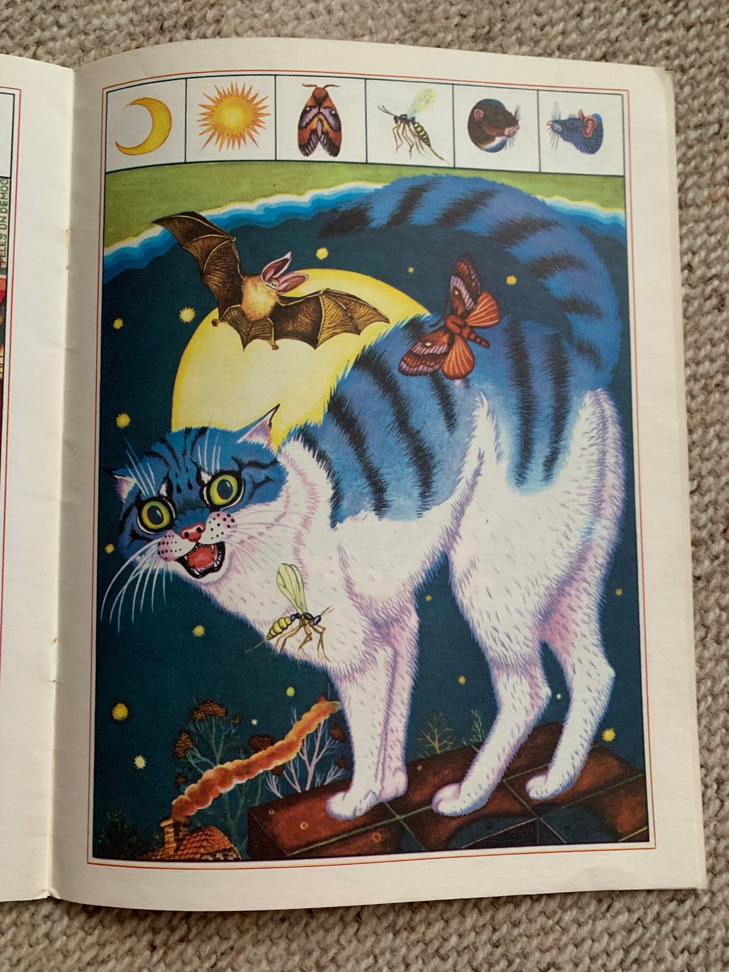 Vintage Estonian Children's Book - CAT BOOK - Gorgeous cat illustrations - Printed in USSR - 1990