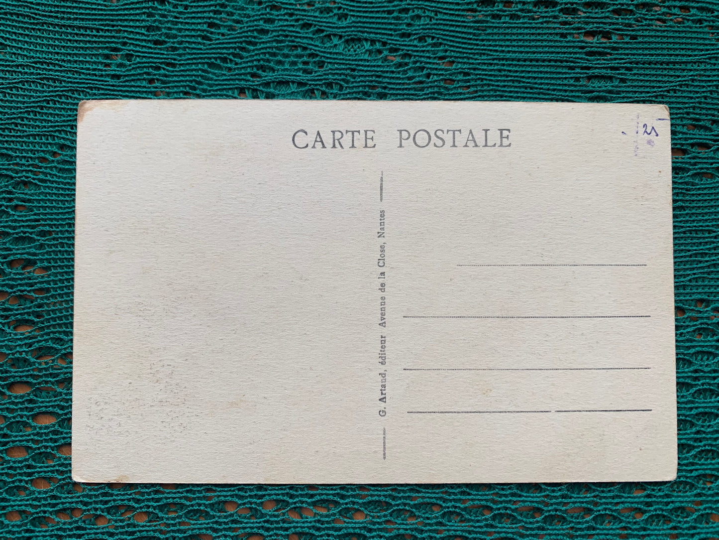 Old postcard - Antique postcard - France - Brest - The Castle - early 1900s - Unused