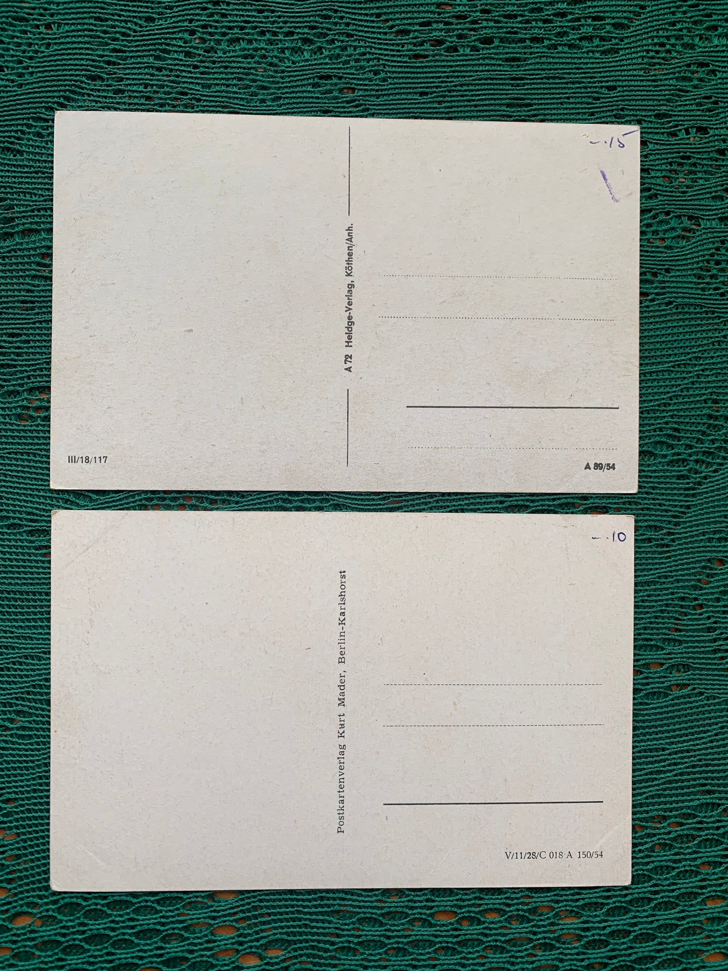 Old German postcards - Antique postcards - Rostock - St.George School - Unterwall - early 1900s - Unused