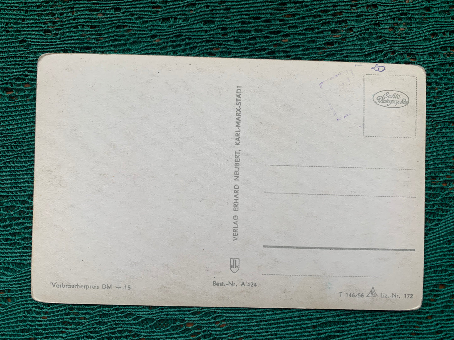 Old German postcard - Antique postcard - Wilkau-Hasslau - Sommerbad - early 1900s - Unused