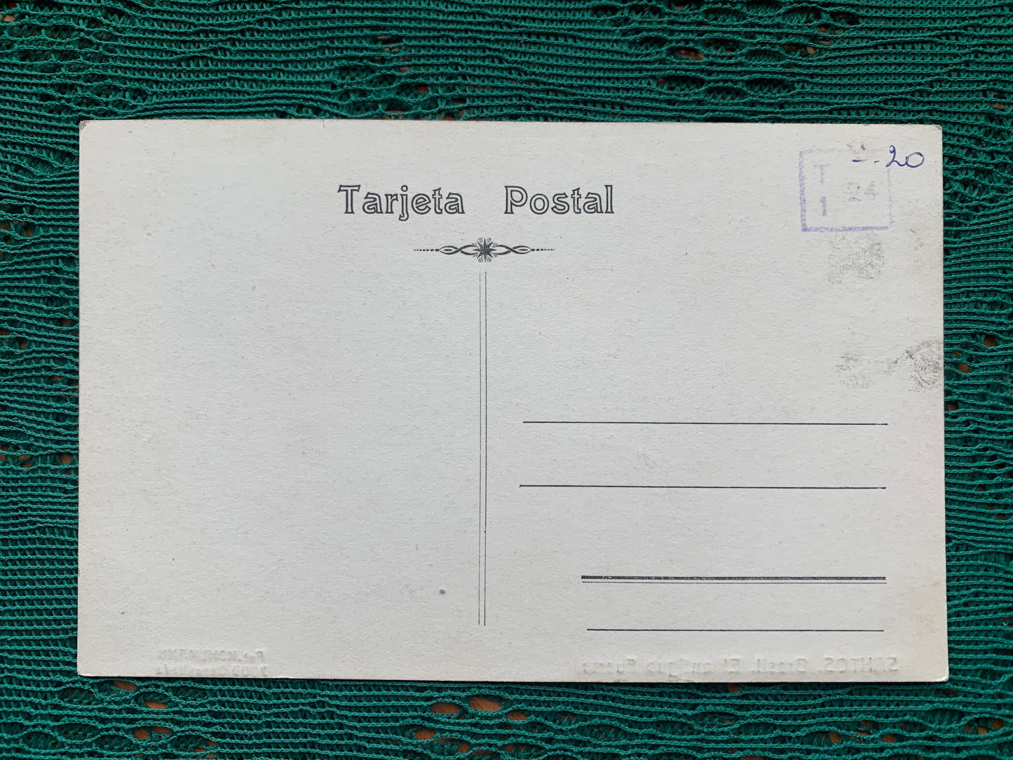 Old postcard - Antique postcard - SANTOS - Brazil - The old Fort - early 1900s - Unused