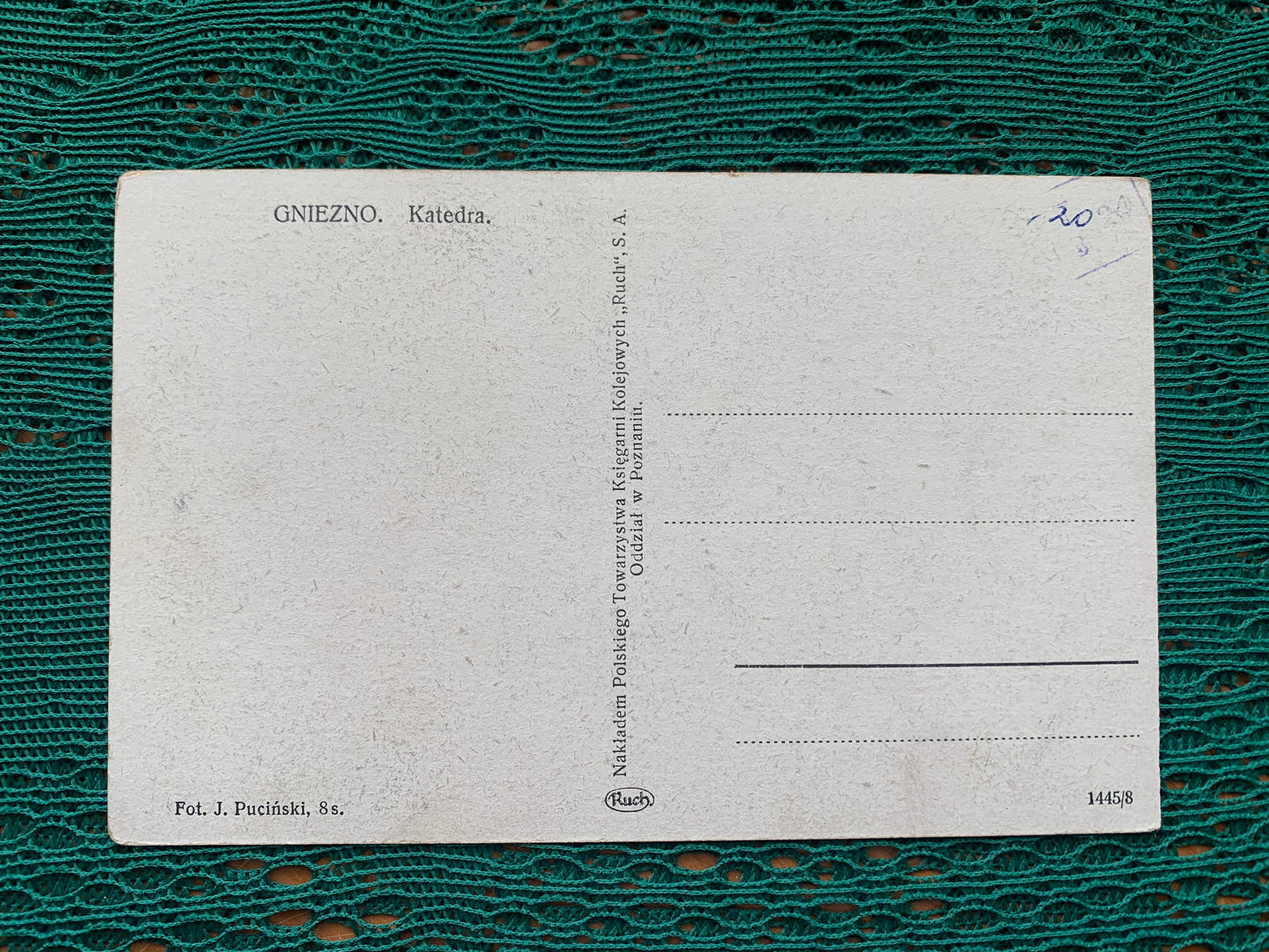 Old postcards - Antique postcards - cathedral in Gniezno - Poland - early 1900's - Unused