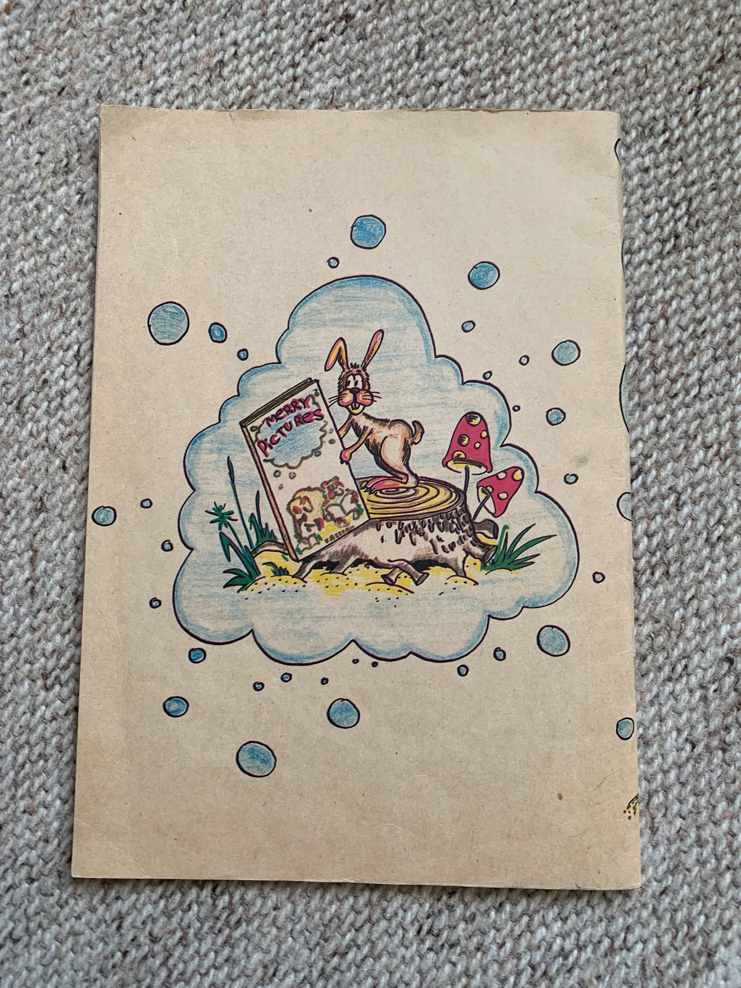 MERRY PICTURES - Vintage Estonian Children's Book in English, Russian and Estonian - Learn the language - 1992