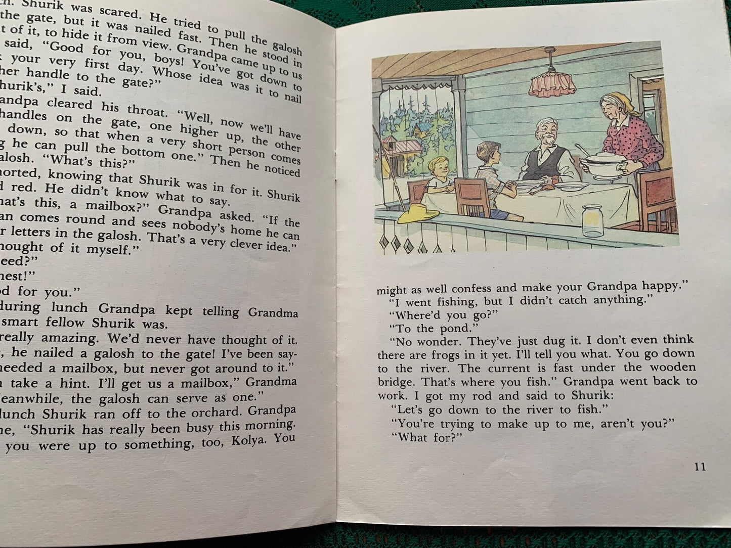 Vintage Russian Children's Book in English - Nikolai Nosov - VISITING GRANDPA - Printed in USSR - 1985
