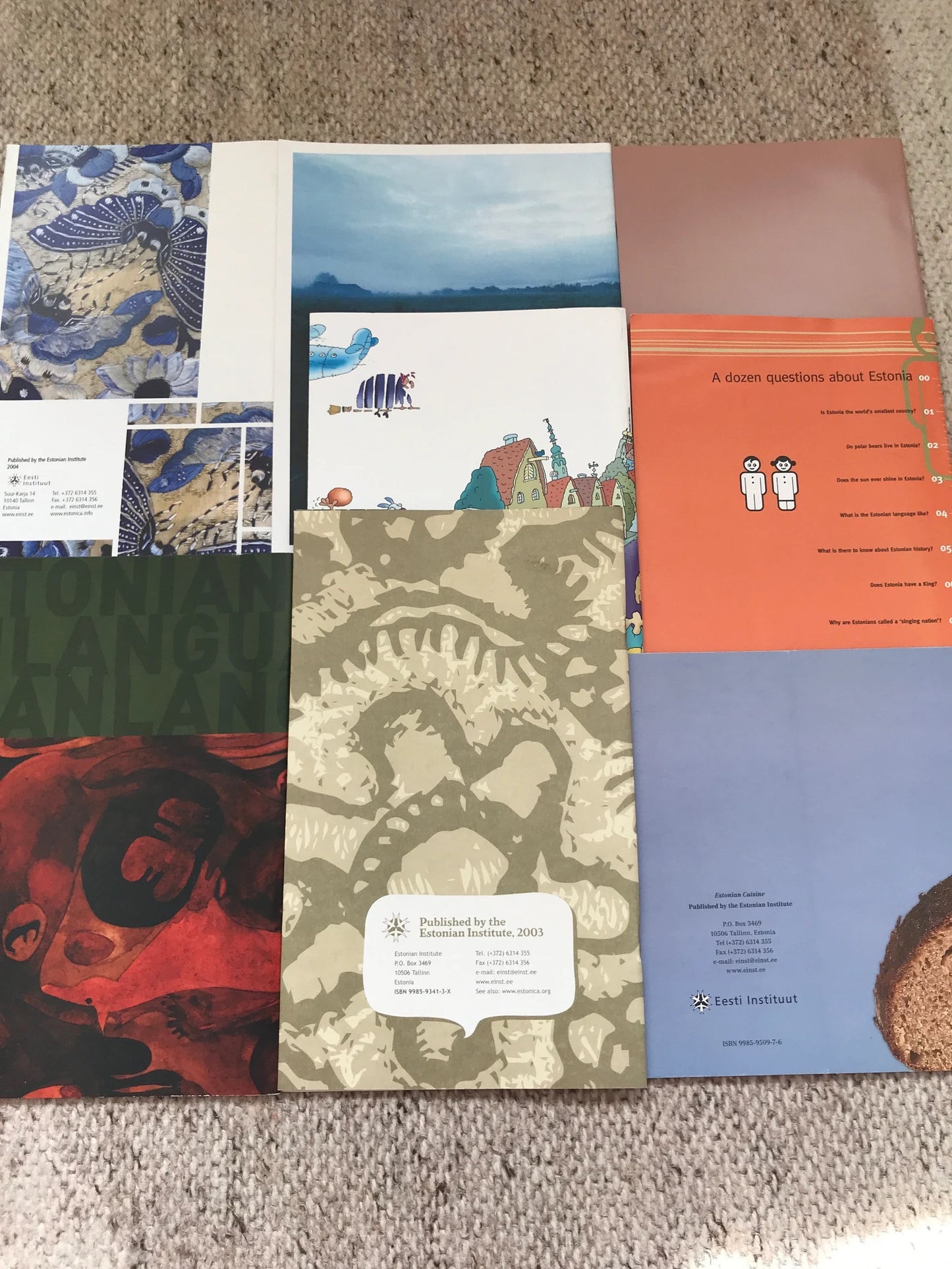 Amazing 8 books about Estonia and Estonians - A lot of facts and photos plus more information - All books are in English language.