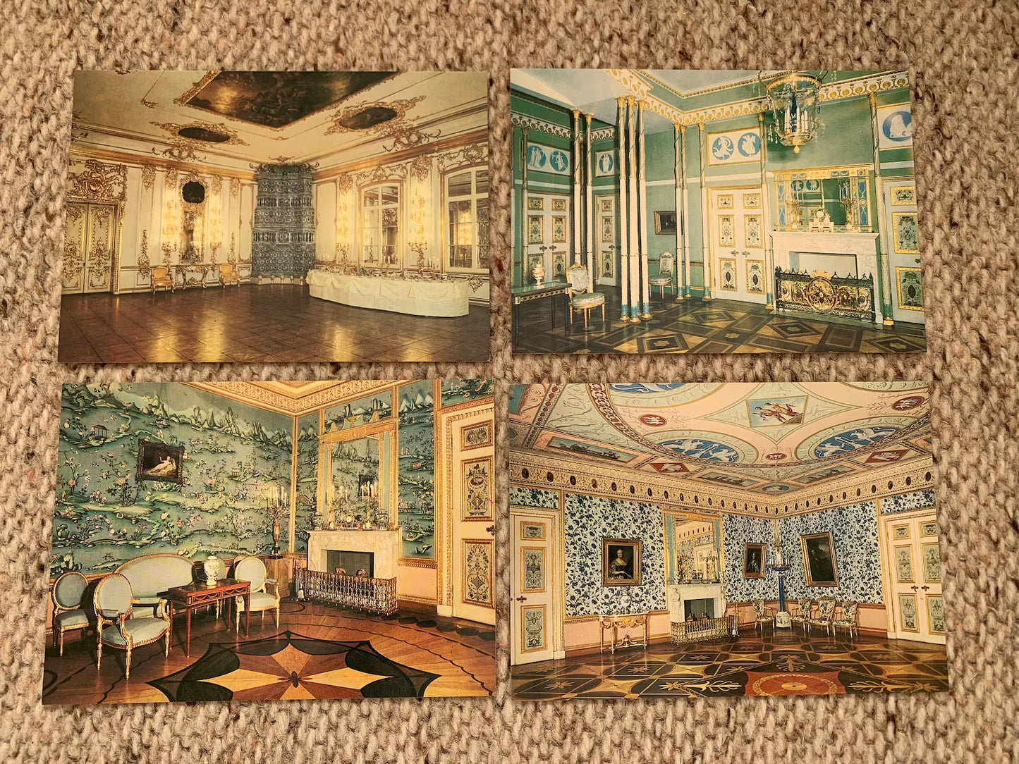 PUSHKIN The Palace and Parks set of 16 postcards - Soviet postcard set - Collectible view cards - Colour print
