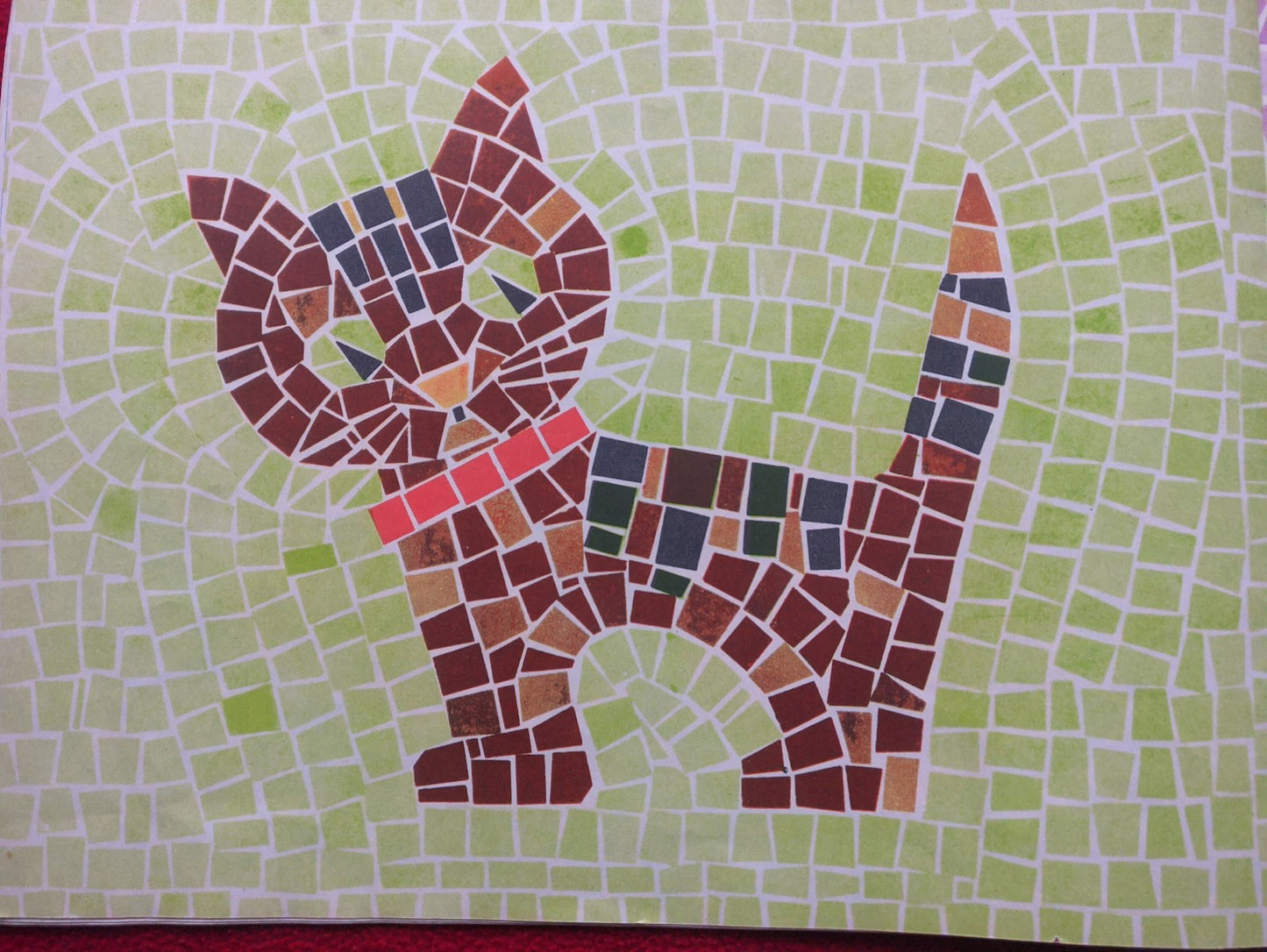Estonian Children's Craft book - LETS MAKE PAPER MOSAIC - Printed in 1970 - USSR