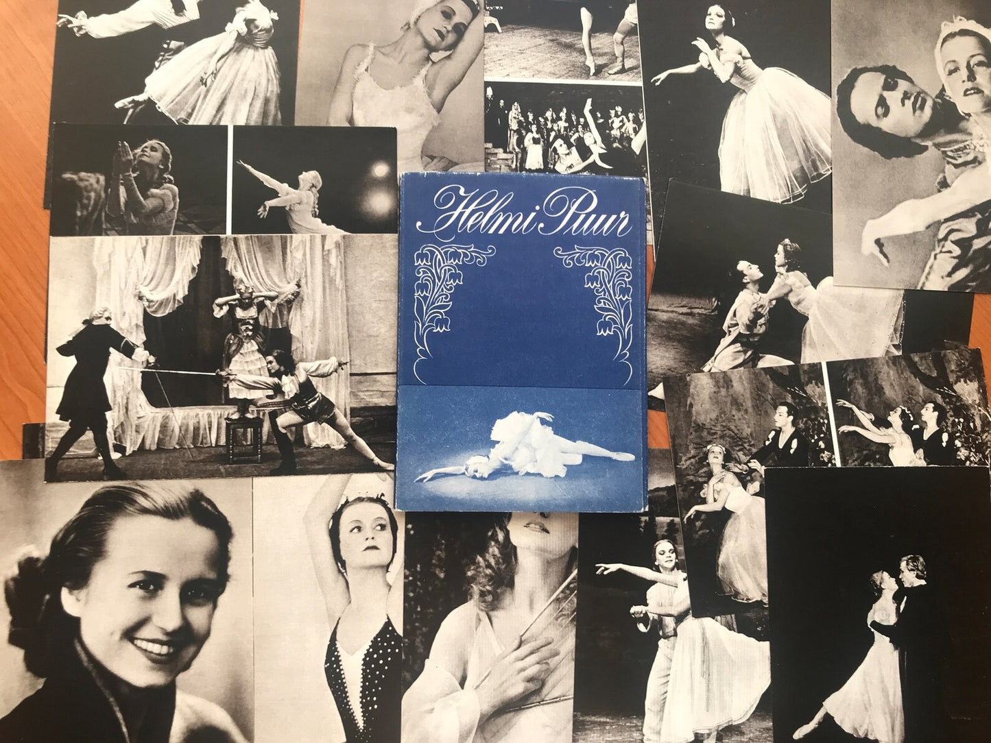 Set of 15 postcards - Estonian Ballet - Prints about Estonian ballet dancer Helmi Puur - Printed in USSR - 1979 - unused