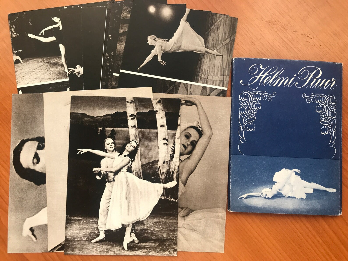 Set of 15 postcards - Estonian Ballet - Prints about Estonian ballet dancer Helmi Puur - Printed in USSR - 1979 - unused