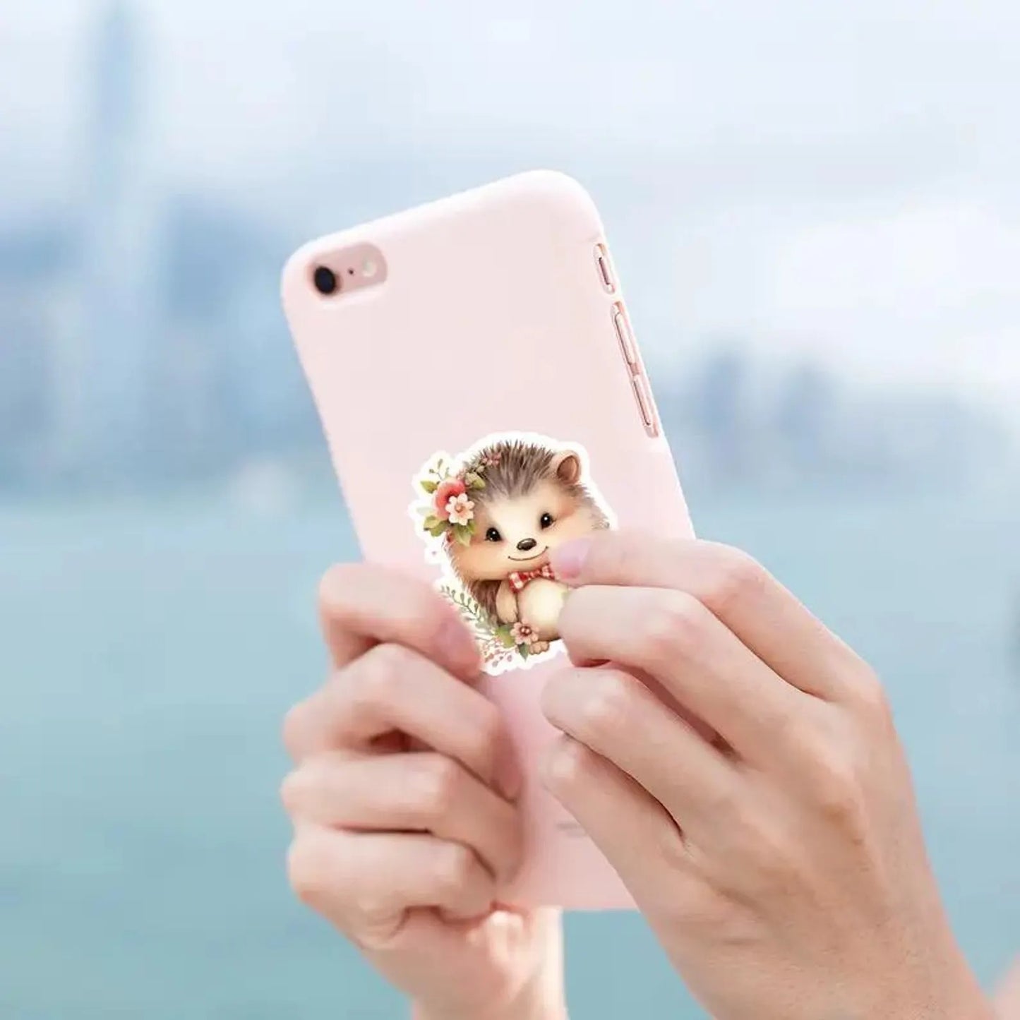 50 pcs Vintage Cute Animal Hedgehog Stickers - Deco Paper Ephemera