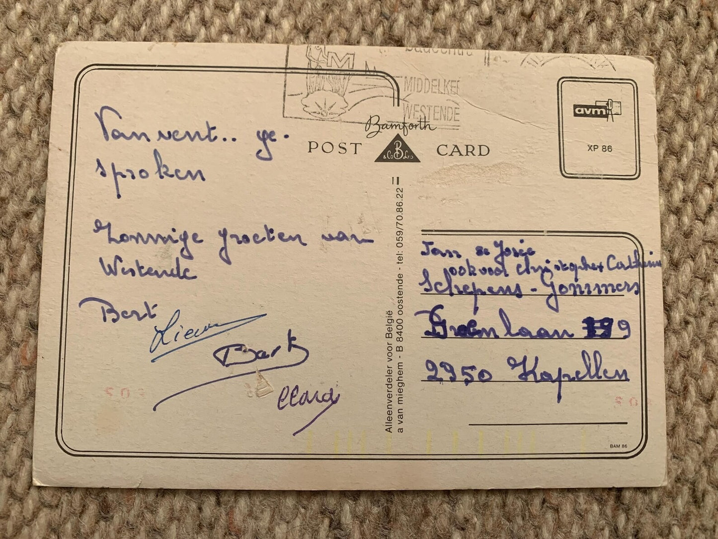 Old postcard - Antique postcard - Humour Post card - Carte Postale - Sent around 1960's