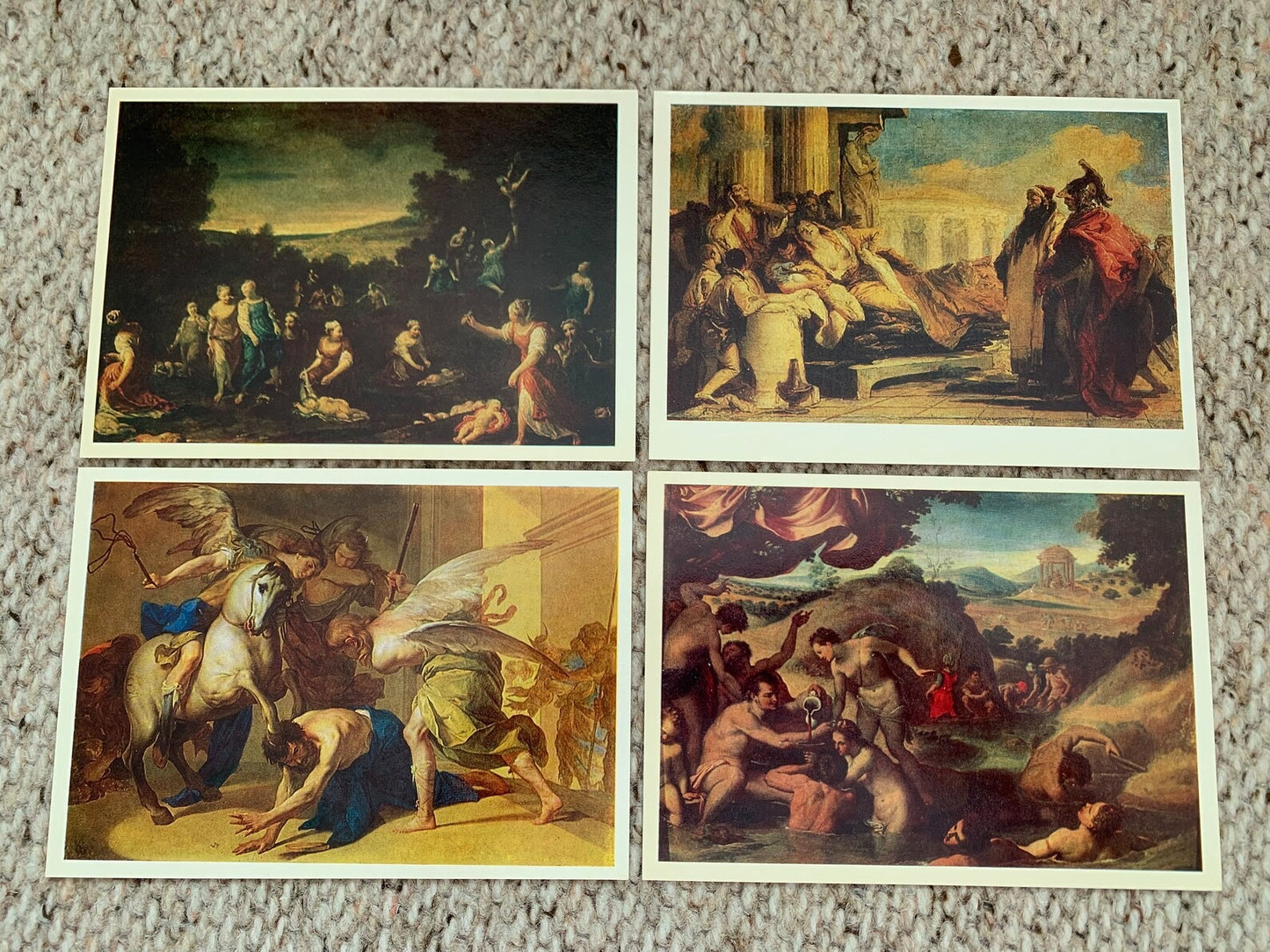 ITALIAN_PAINTING 13th to18th CENTURIES - 16 Vintage unused USSR art postcards - The Pushkin Museum of Fine Arts - Di Pietro Crespi Tiepolo Di Tito