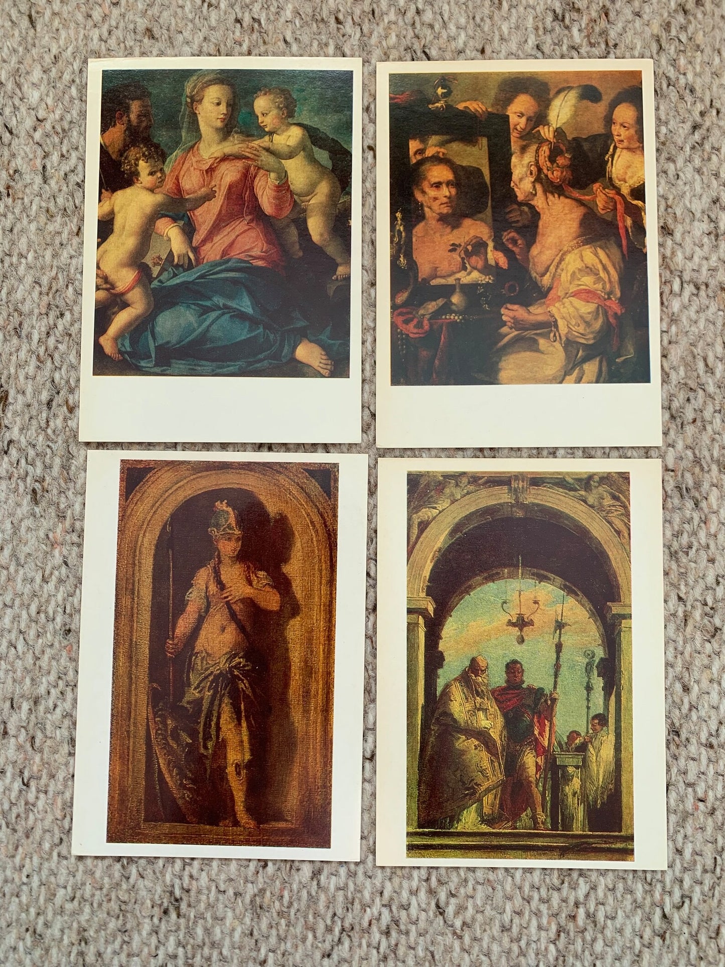 ITALIAN_PAINTING 13th to18th CENTURIES - 16 Vintage unused USSR art postcards - The Pushkin Museum of Fine Arts - Di Pietro Crespi Tiepolo Di Tito