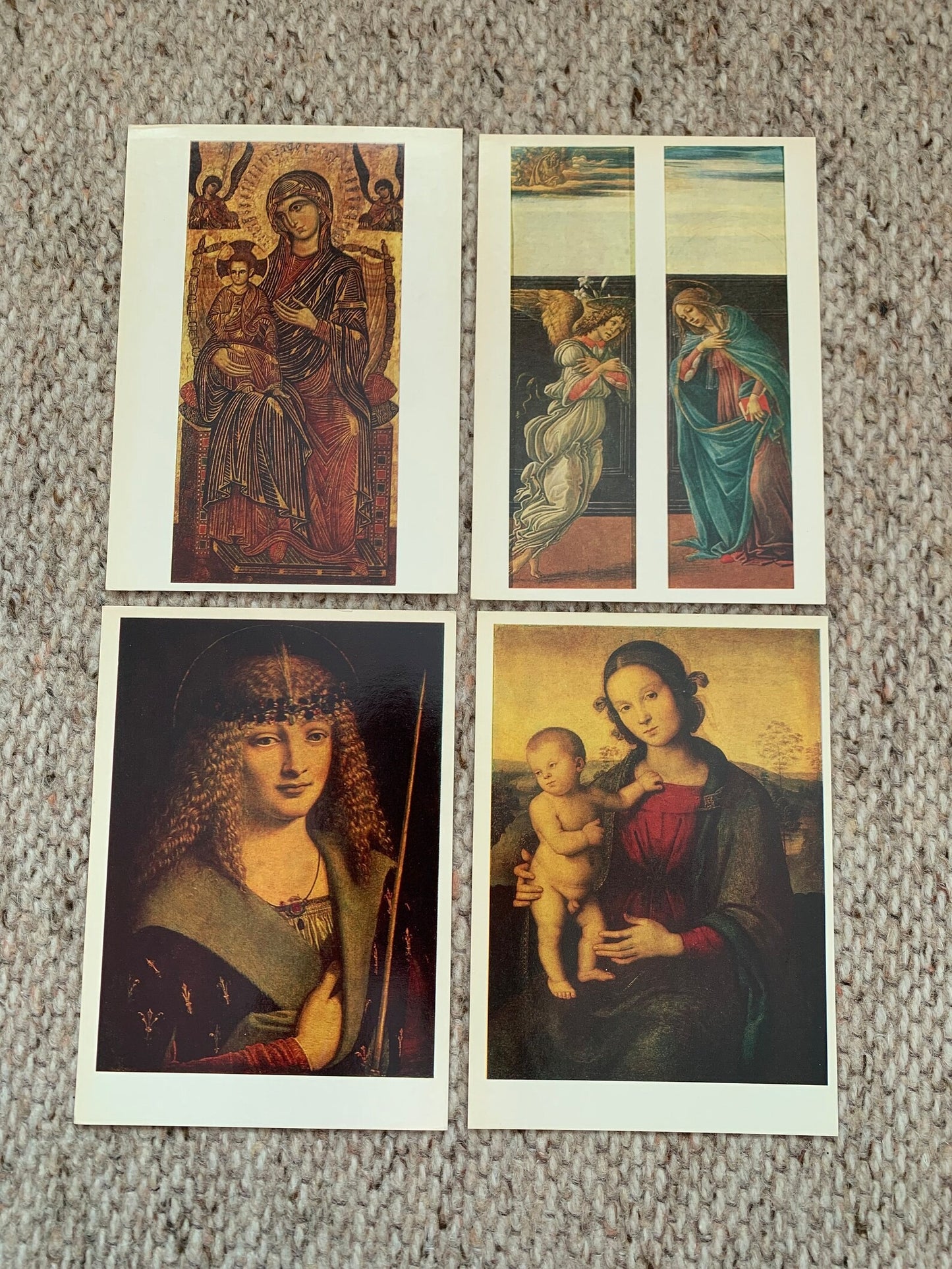 ITALIAN_PAINTING 13th to18th CENTURIES - 16 Vintage unused USSR art postcards - The Pushkin Museum of Fine Arts - Di Pietro Crespi Tiepolo Di Tito