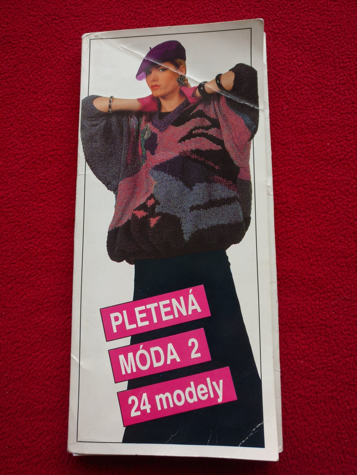 Vintage set of 24 Czechoslovakia Fashion Postcards With Knitting Patterns from 1980s - 24 knitting patterns and ideas - Tutorial book included.