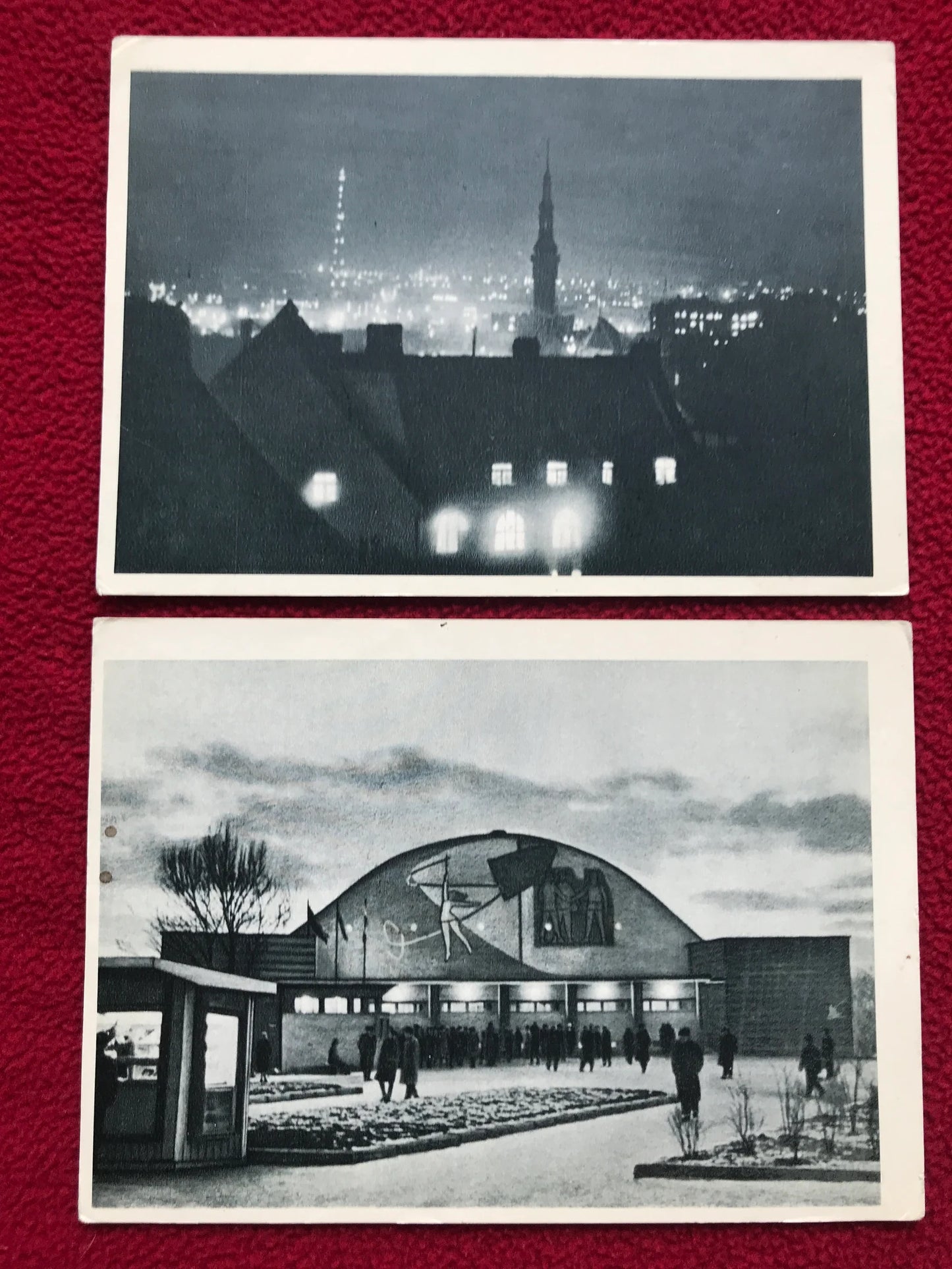 Vintage set of 7 black and white postcards - Soviet Estonian postcards - Tallinn view cards - Old prints - Collectible - 1960s - USSR - unused