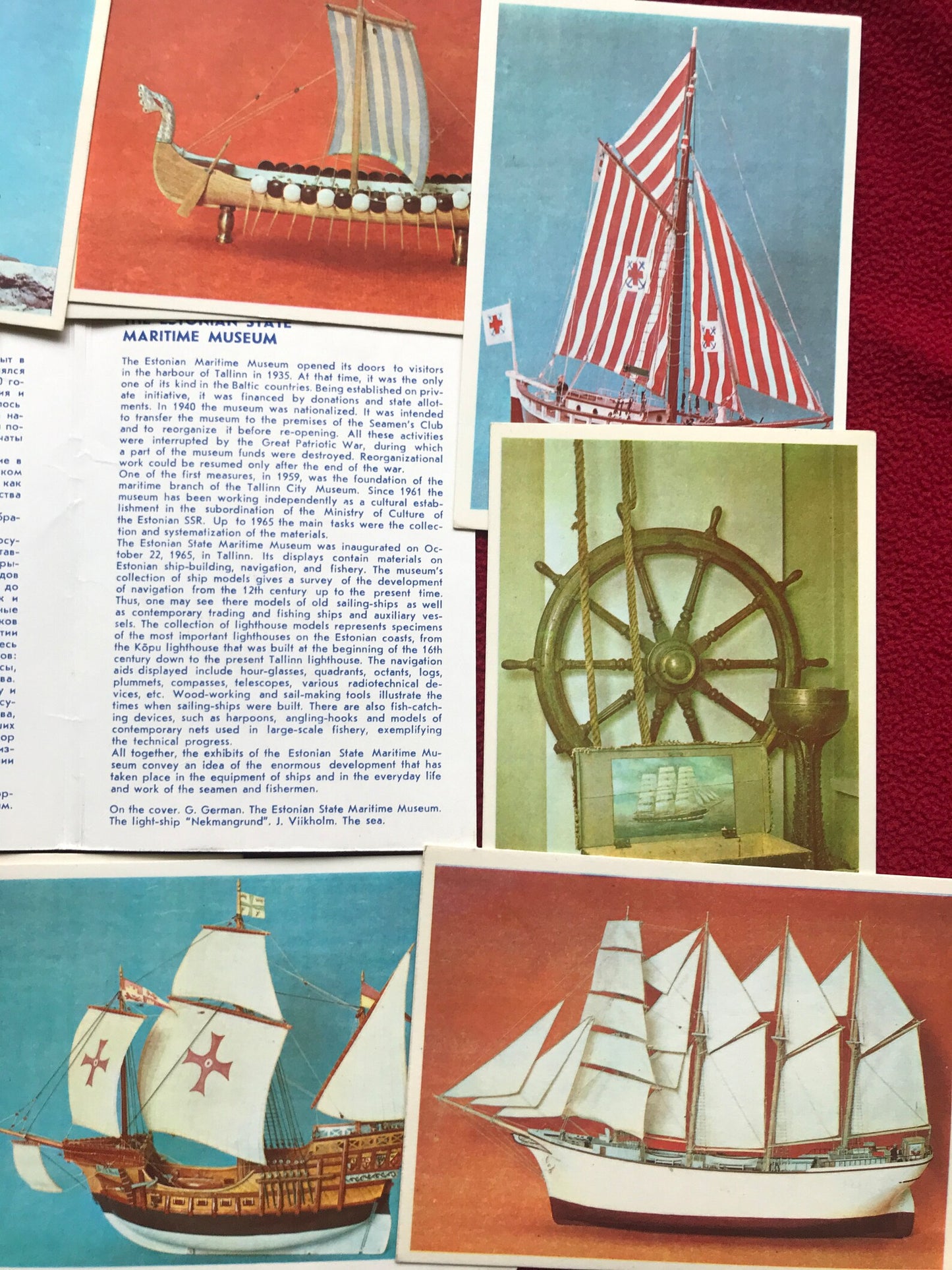 Set of 15 colourful postcards with sailing boats - 1979 - unused