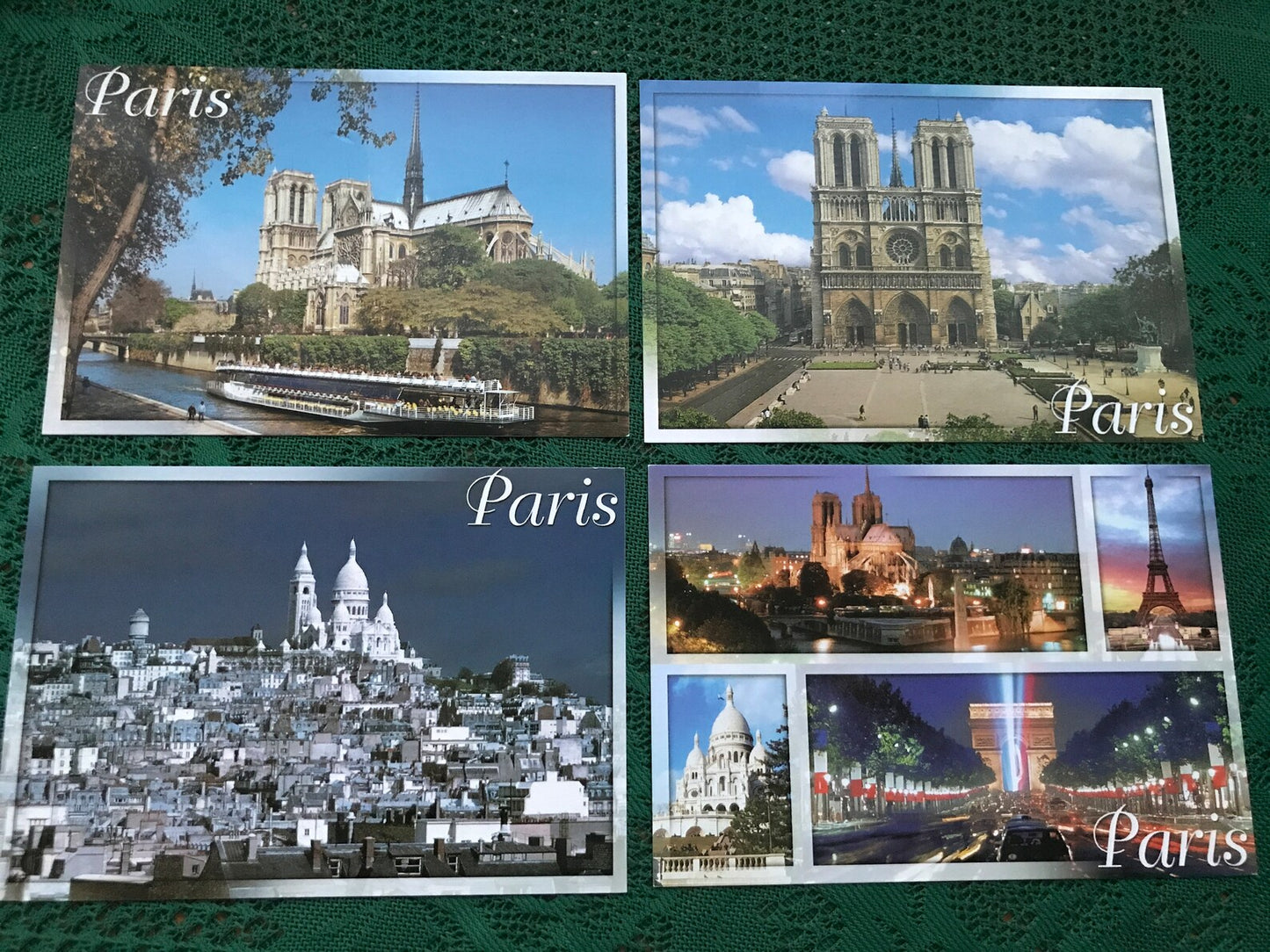 Set of 18 PARIS France postcards from 2000s - Postcrossing viewcards