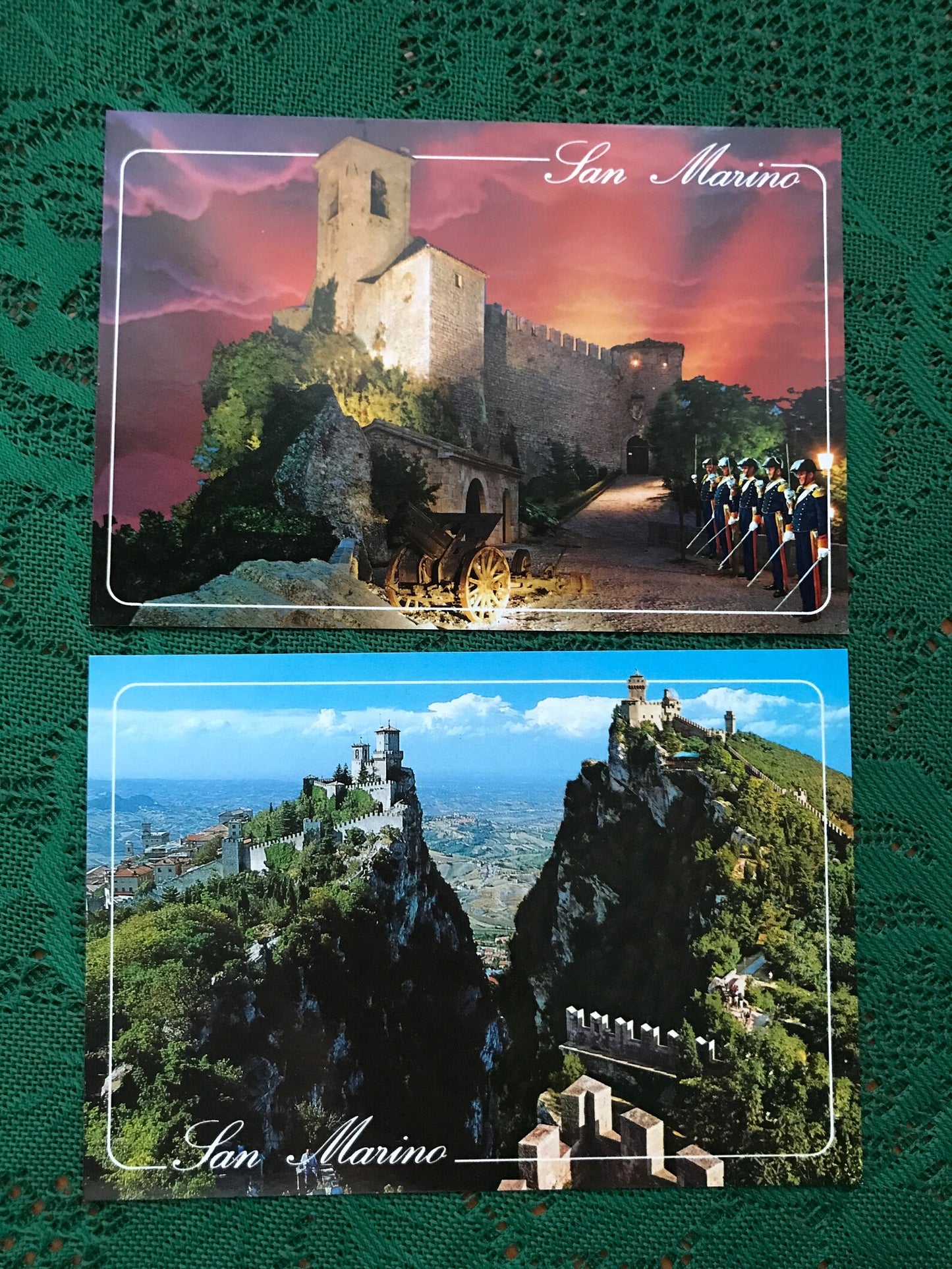 Set of 5 SAN MARINO Italy postcards from 2000s - Postcrossing viewcards