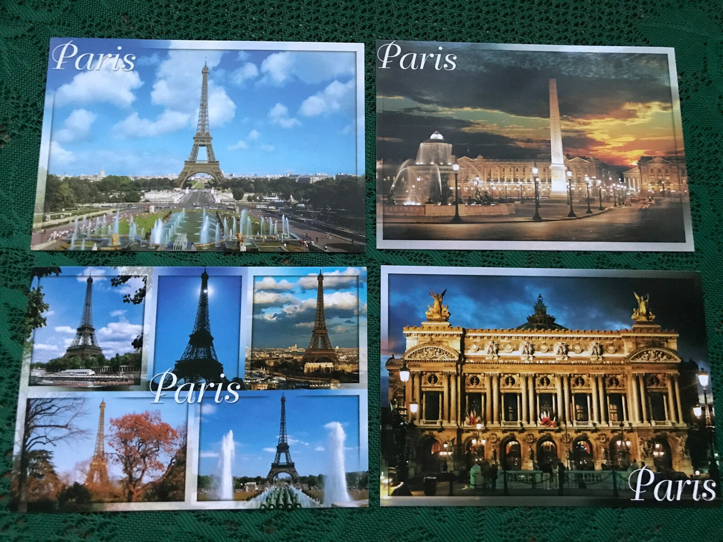Set of 18 PARIS France postcards from 2000s - Postcrossing viewcards