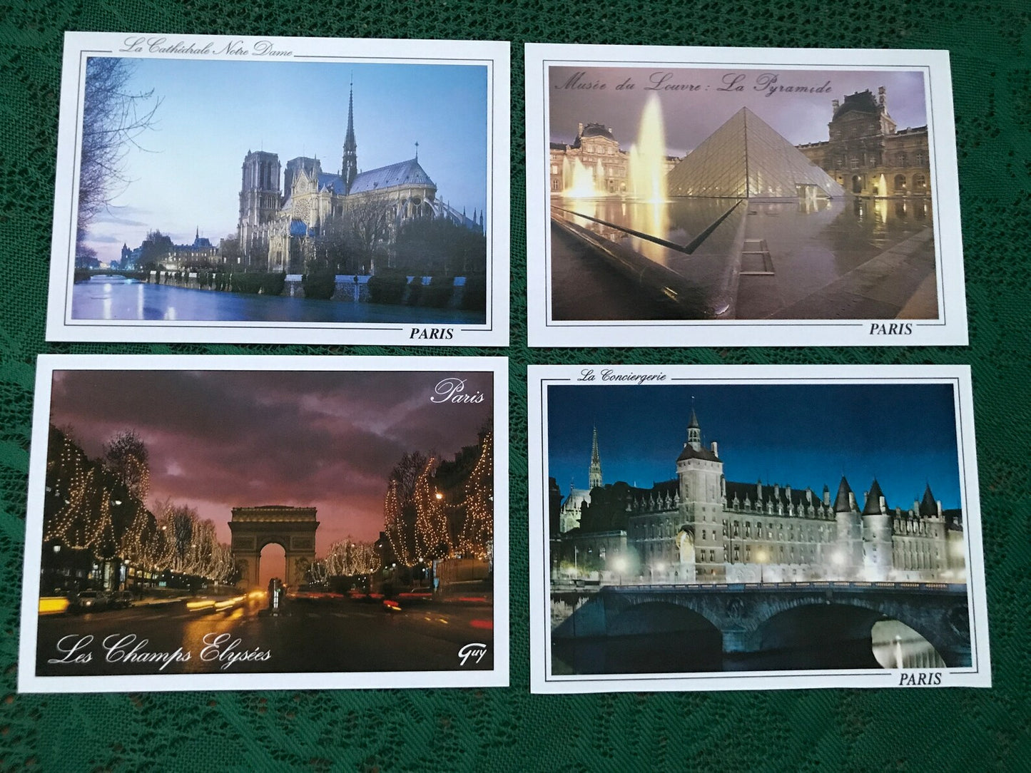 Set of 18 PARIS France postcards from 2000s - Postcrossing viewcards