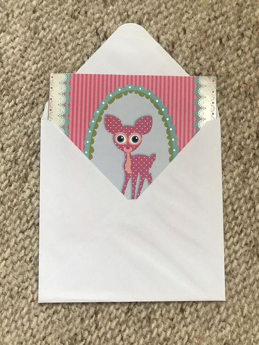 Lovely art postcard with envelope - Greeting card - 1990s - unused