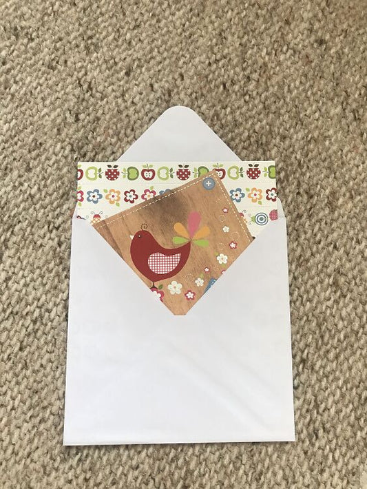 Lovely art postcard with envelope - Greeting card - 1990s - unused