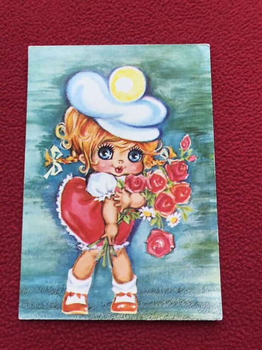 German art postcard - Artist unknown - Greeting card - 1990s - unused