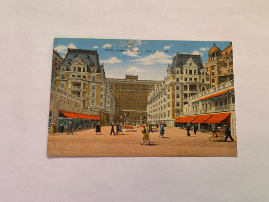 Old postcard - Antique postcard - Hotel Dennis - Atlantic City - New Jersey - USA - Carte Postale - early 1900s - Unused