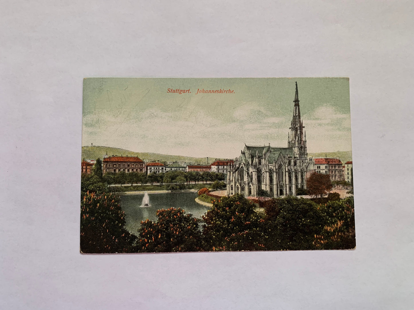Old postcard - Antique postcard - Stuttgart - Germany - Johanneskirche - Carte Postale - early 1900s - Unused