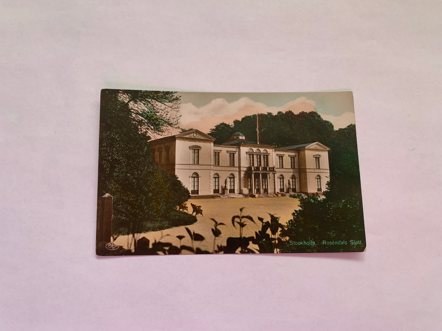 Old postcard - Antique postcard - Sweden - Stockholm - Rosendals Slott - Rosendal Castle - Carte Postale - early 1900s - Unused