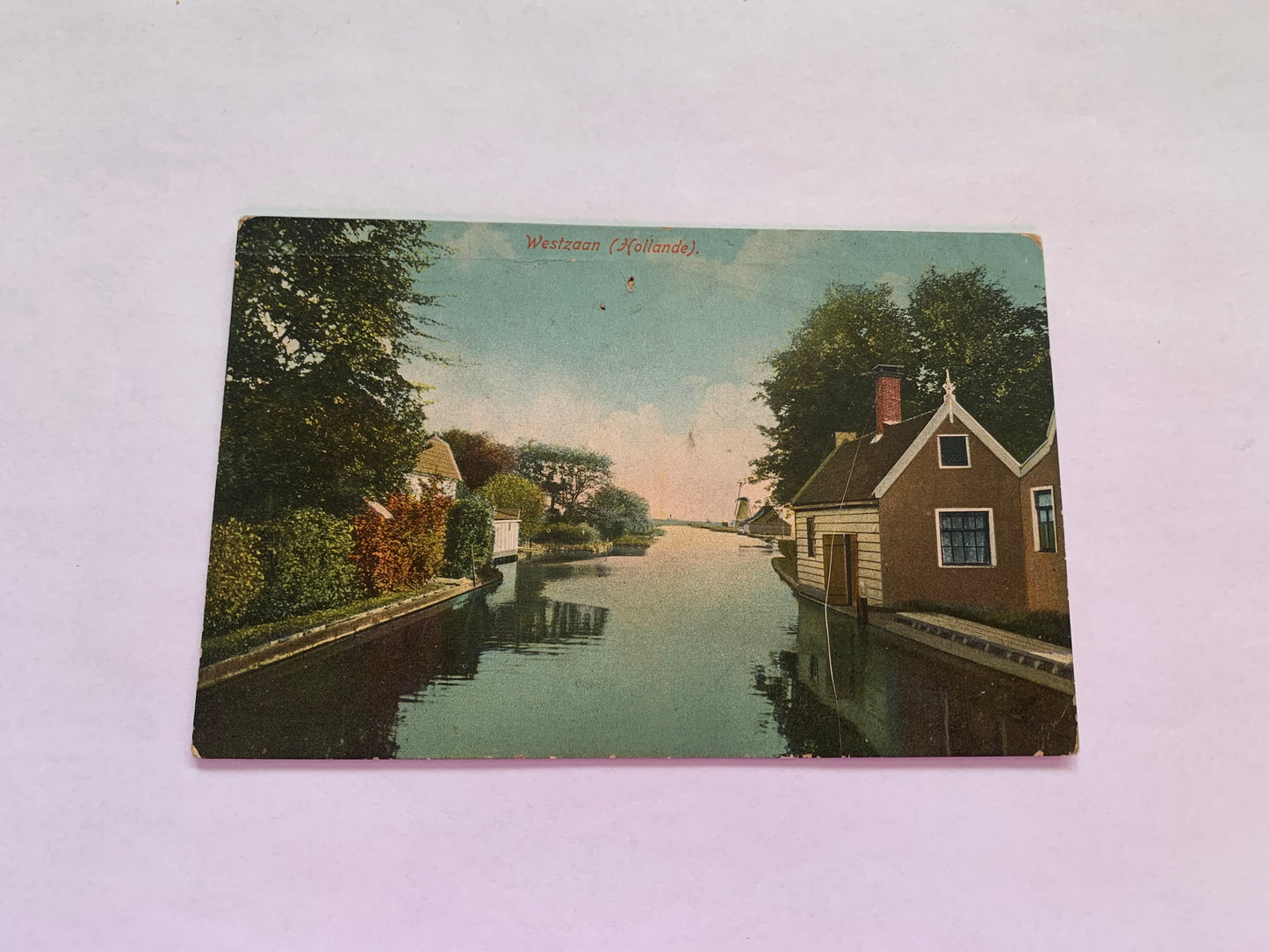 Old postcard - Antique postcard - Westzaan - Hollande - Carte Postale - early 1900s - Unused