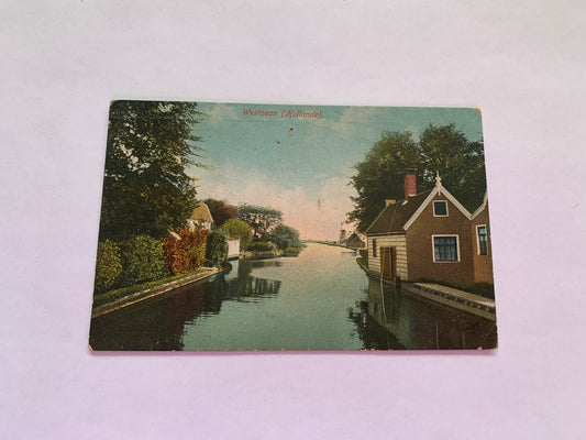 Old postcard - Antique postcard - Westzaan - Hollande - Carte Postale - early 1900s - Unused
