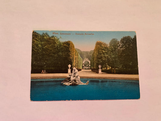 Old postcard - Antique postcard - Vienna - Austria - Schönbrunn - Roman Ruins Avenue - Carte Postale - early 1900s - Unused