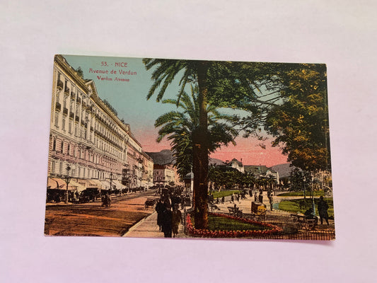 Old postcard - Antique postcard - NICE - France - Verdun Avenue - Carte Postale - early 1900s - Unused