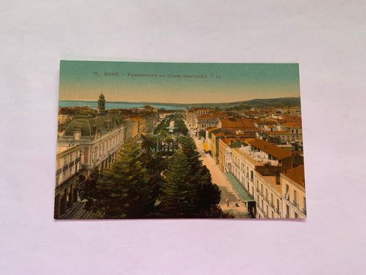 Old postcard - Antique postcard - BONE - PERSPECTIVE DU COURS BERTAGNA - ALGERIE - LL - Carte Postale - early 1900s - Unused
