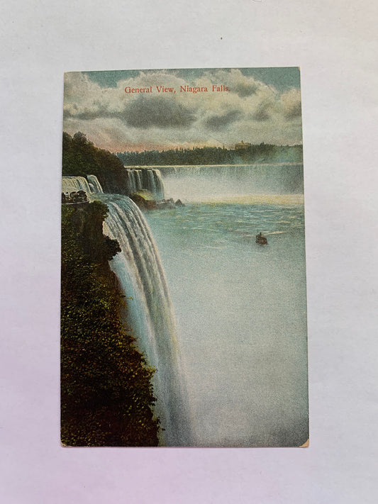 Old postcard - Antique postcard - General View, Niagara Falls - Carte Postale - early 1900s - Unused