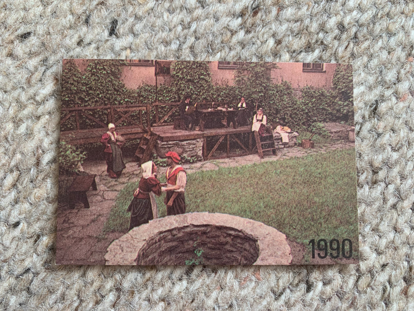 Set of 4 Estonian Soviet-time pocket calendars - Pocket calendars with places of Tallinn for the year 1990
