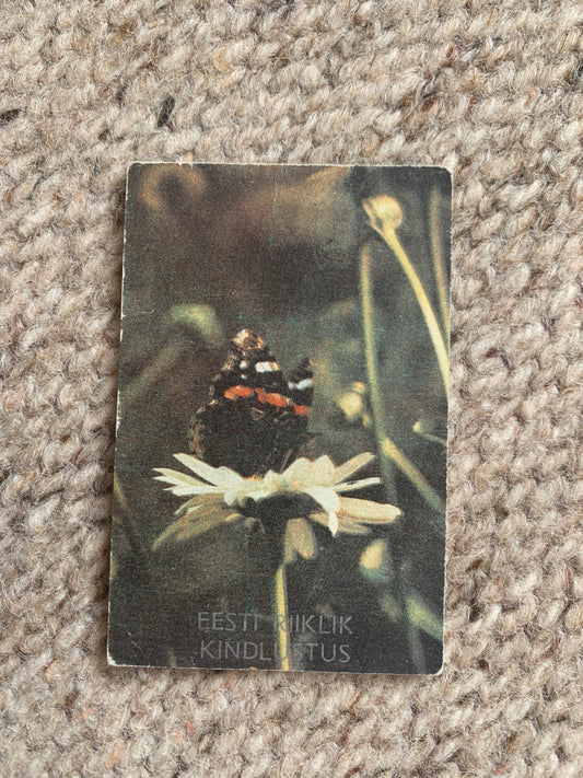 Estonian Soviet-time pocket calendar - Insurance advertisement pocket calendar for the year 1986