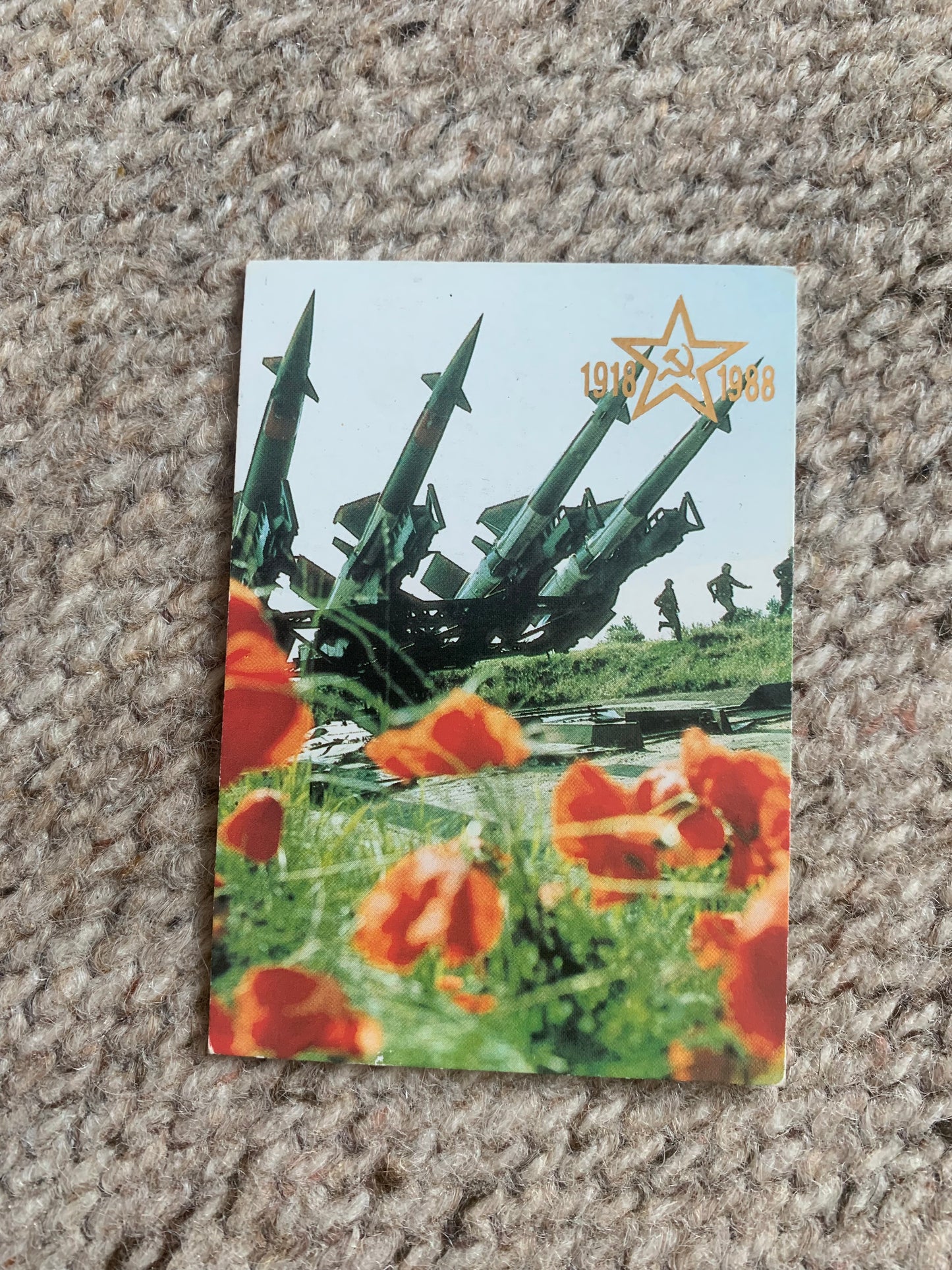 Set of 5 Soviet-time pocket calendars - Monuments in the USSR dedicated to the Russian Revolution (1917-1922) - 70th anniversary in 1988