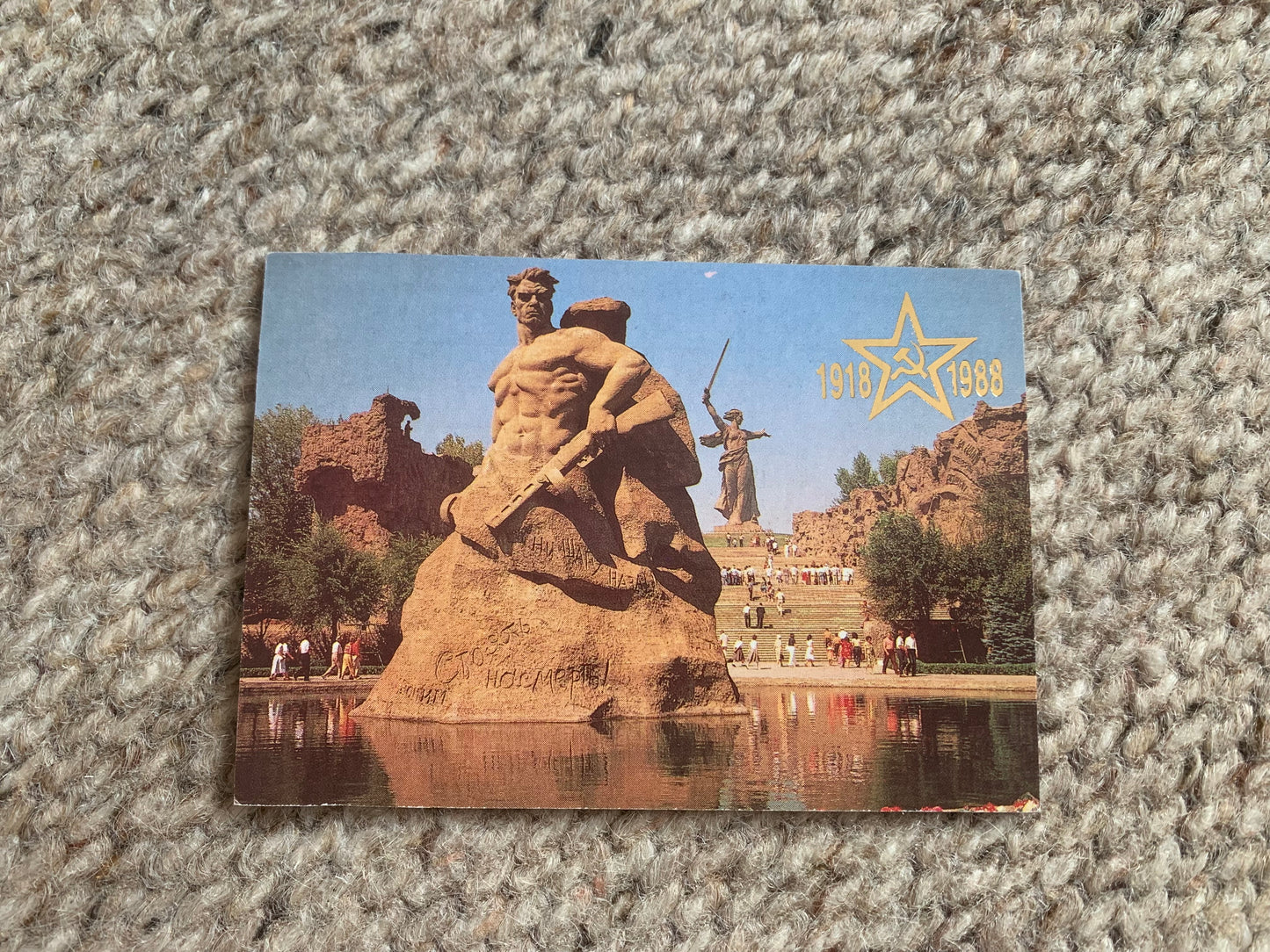 Set of 5 Soviet-time pocket calendars - Monuments in the USSR dedicated to the Russian Revolution (1917-1922) - 70th anniversary in 1988