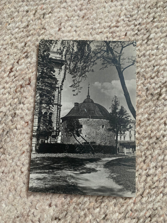 Soviet-time postcard for collecting - USSR view card - Vyborg - Round Tower - 1965 - postally unused