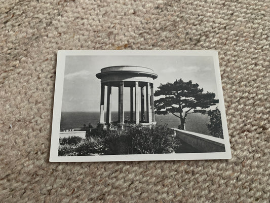 Soviet-time postcard for collecting - USSR view card - Crimea - Mishor Gazebo - 1957 - postally unused