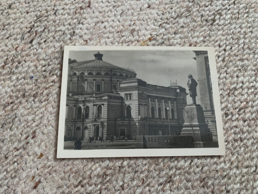 Soviet-time postcard for collecting - Leningrad view card - Opera and Ballet Theatre - 1950 - postally unused