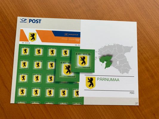 Estonian postcard - Postal stationery - PÄRNU COUNTY - Philately info card - 2006