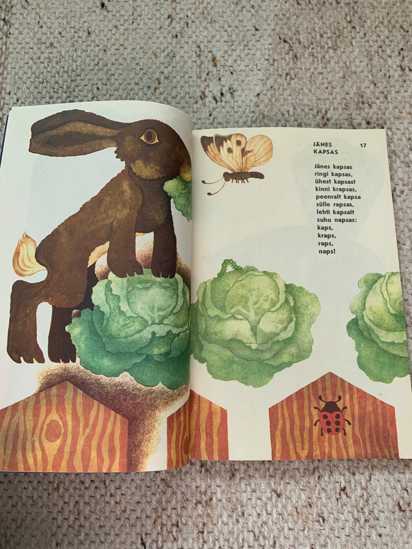 Vintage Estonian Children's Book - KILUL ON VILU - Gorgeous illustrations - 1987