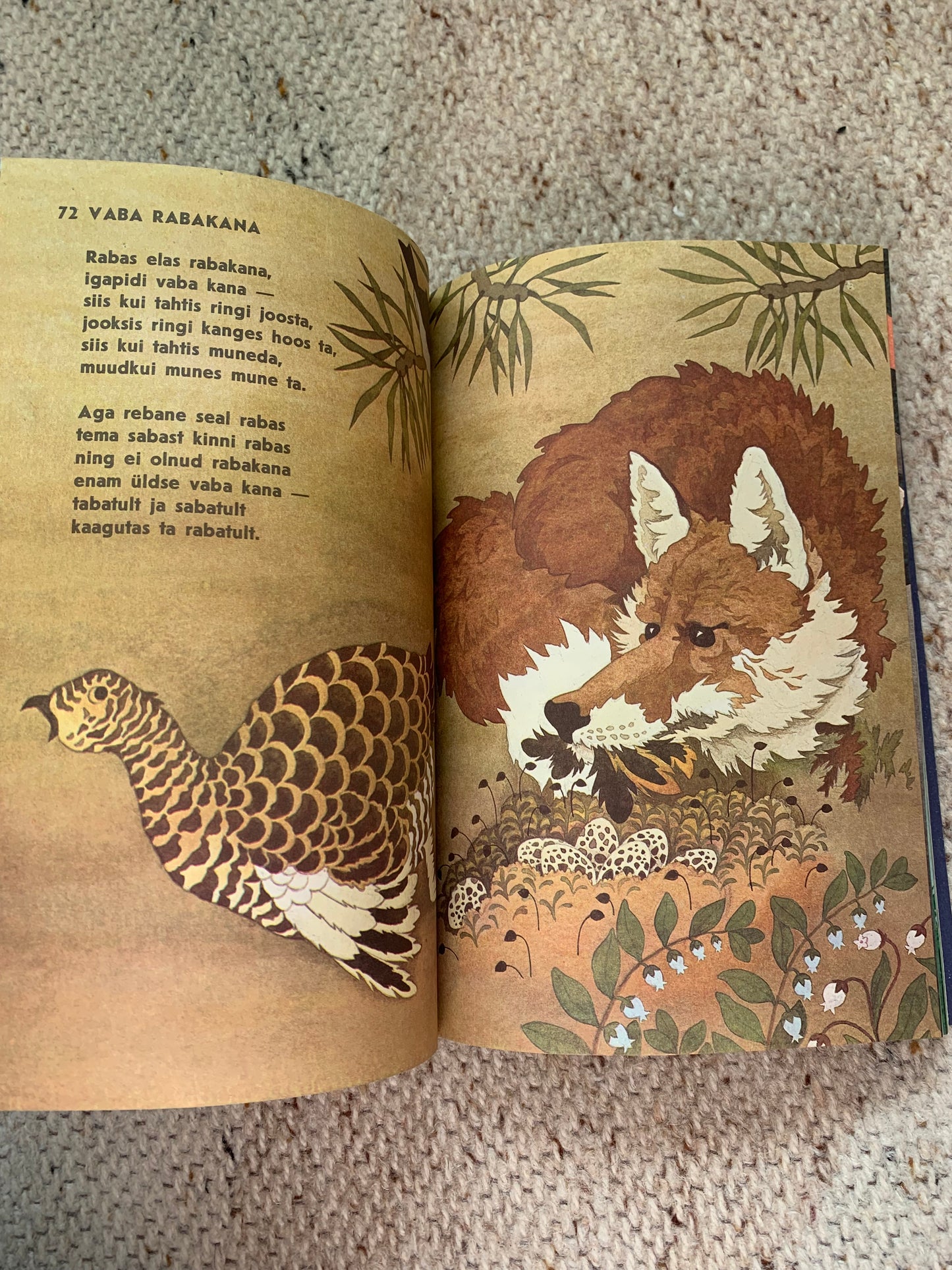 Vintage Estonian Children's Book - KILUL ON VILU - Gorgeous illustrations - 1987