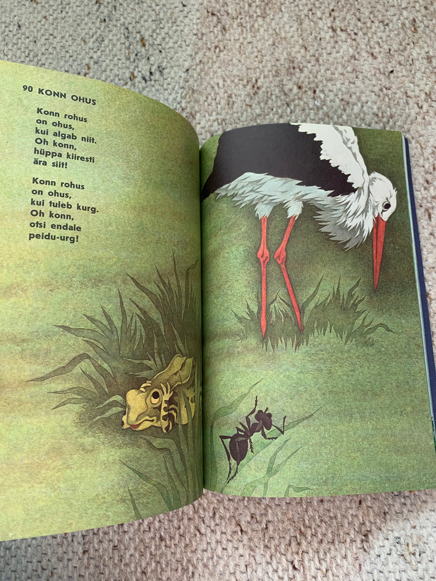 Vintage Estonian Children's Book - KILUL ON VILU - Gorgeous illustrations - 1987