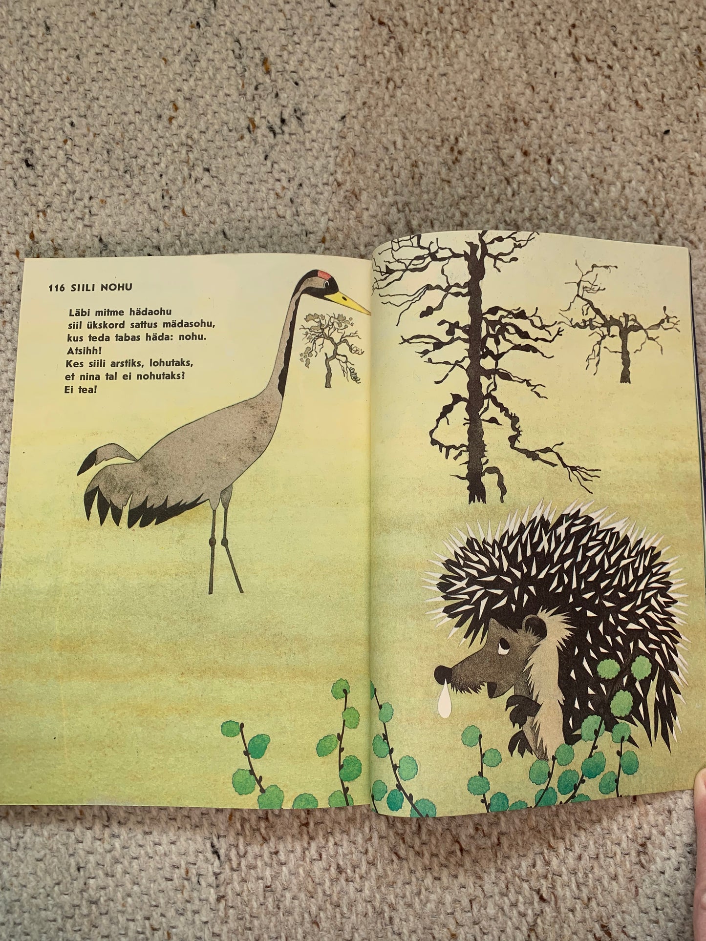 Vintage Estonian Children's Book - KILUL ON VILU - Gorgeous illustrations - 1987