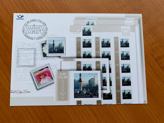 Estonian postcard - Postal stationery - MY STAMP - TALLINN - Philately info card - 2006